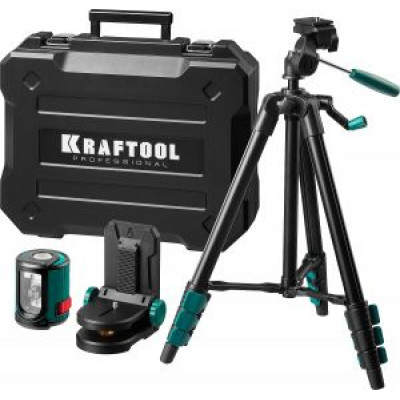 KRAF-34700-4 Лазерный уровень построитель плоскостей в наборе с держателем и штативом 34700-4 KRAFTOOL KRAF-34700-4 Лазерный уровень построитель плоскостей в наборе с держателем и штативом 34700-4 KRAFTOOL