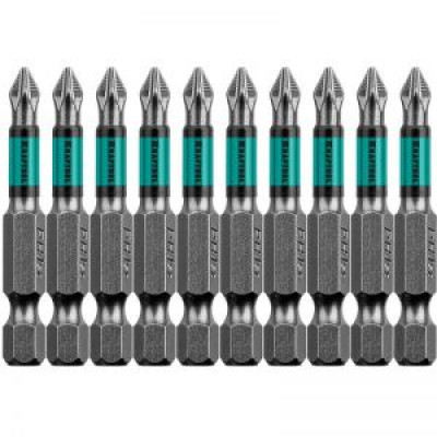 KRAF-26122-1-50-10 Биты Optimum Line, PH1, 50 мм, тип хвостовика E 1/4", 10 шт. 26122-1-50-10 KRAFTOOL