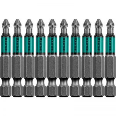 KRAF-26124-2-50-10 Биты Optimum Line, PZ2, 50 мм, тип хвостовика E 1/4", 10 шт. 26124-2-50-10 KRAFTOOL