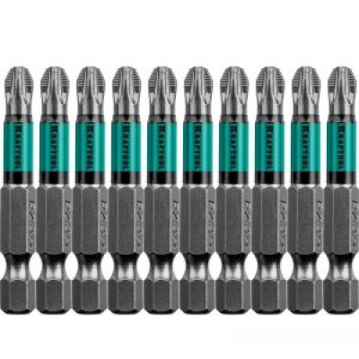 KRAF-26124-3-50-10 Биты Optimum Line, PZ3, 50 мм, тип хвостовика E 1/4", 10 шт. 26124-3-50-10 KRAFTOOL