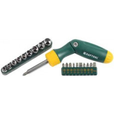 KRAF-26151-H21 Реверсная рычажная отвертка BIT-LOCK 26151-H21 KRAFTOOL