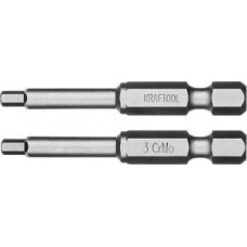 KRAF-26127-3-50-2 Биты "X-DRIVE" торсионные кованые, обточенные HEX3, 50мм, 2шт. 26127-3-50-2 KRAFTOOL KRAF-26127-3-50-2 Биты "X-DRIVE" торсионные кованые, обточенные HEX3, 50мм, 2шт. 26127-3-50-2 KRAFTOOL