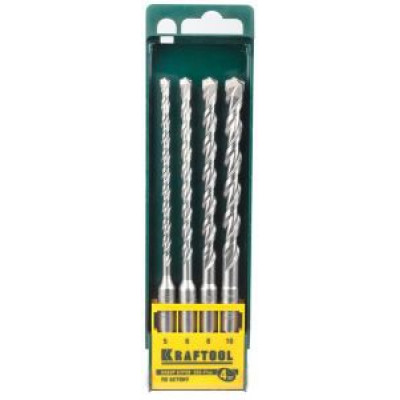 KRAF-29320-H4 Набор буров SDS-Plus по бетону 29320-Н4 KRAFTOOL