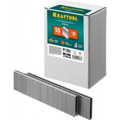 KRAF-31789-30 Скобы для степлера узкие, 30 мм, 5000 шт. 31789-30 KRAFTOOL