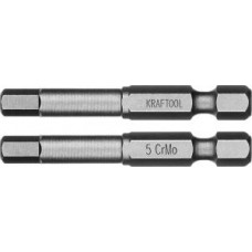KRAF-26127-5-50-2 Биты "X-DRIVE" торсионные кованые, обточенные HEX5, 50мм, 2шт. 26127-5-50-2 KRAFTOOL KRAF-26127-5-50-2 Биты "X-DRIVE" торсионные кованые, обточенные HEX5, 50мм, 2шт. 26127-5-50-2 KRAFTOOL