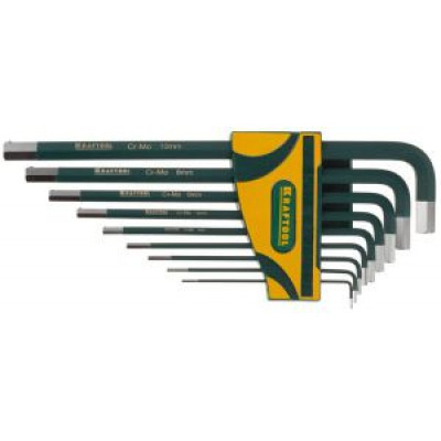 KRAF-27445-H9 Набор ключей имбусовых удлиненных INDUSTRIE 27445-H9 KRAFTOOL