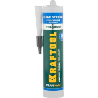 KRAF-41342 Клей монтажный KN-601T KraftNails PREMIUM "CLEAR STRONG" 41342 KRAFTOOL