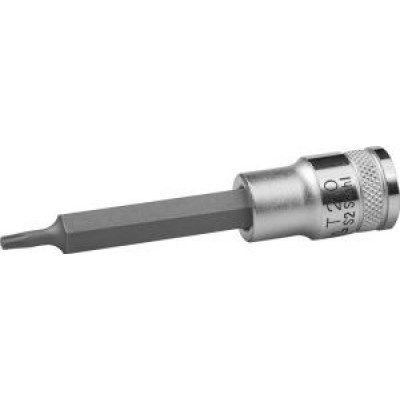 KRAF-27906-20_z01 Торцовая бита-головка "INDUSTRIE QUALITAT", удлиненная, 1/2", Т20 27906-20_z01 KRAFTOOL