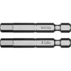 KRAF-26127-6-50-2 Биты "X-DRIVE" торсионные кованые, обточенные HEX6, 50мм, 2шт. 26127-6-50-2 KRAFTOOL KRAF-26127-6-50-2 Биты "X-DRIVE" торсионные кованые, обточенные HEX6, 50мм, 2шт. 26127-6-50-2 KRAFTOOL