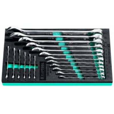 KRAF-27079-H18E Набор комбинированных гаечных ключей 18 шт. 27079-H18E KRAFTOOL
