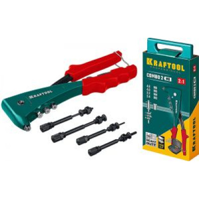 KRAF-31180 Комбинированный заклепочник Combo 2 M6 31180 KRAFTOOL