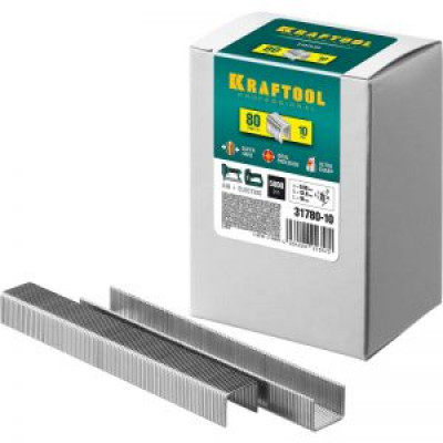 KRAF-31780-10 Скобы для степлера 10 мм, 5000 шт. 31780-10 KRAFTOOL